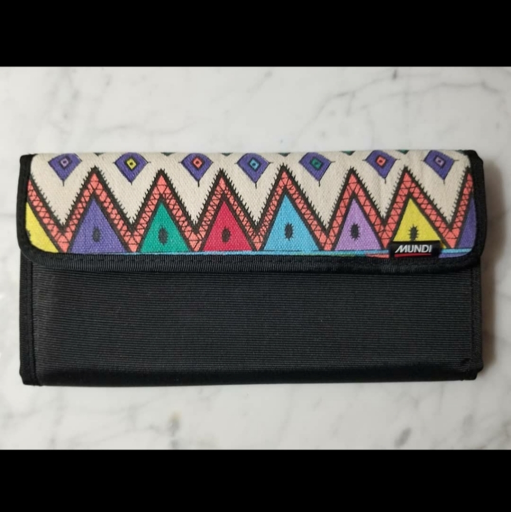 Vintage Mundi - Retro Patterned Velcro Wallet